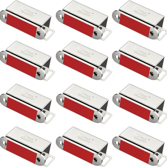 Cabinet Magnets 12 Pack Magnetic Door Catch Stainless Steel Kitchen Cabinet Magn - Picture 1 of 9